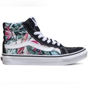 Vans Sk8-Hi Floral Canvas High Top Sneakers Women’s 7 Tropical Print Suede